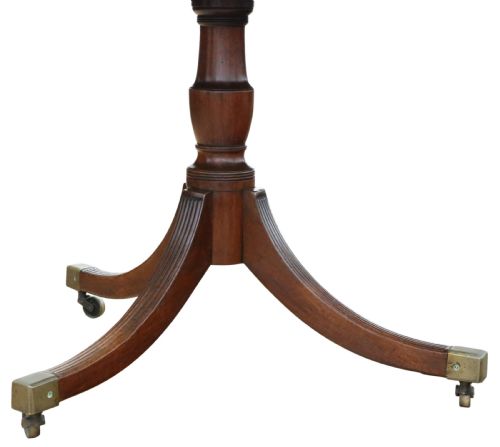 fig 3. Antique 19th Century ‘D’ End Twin Pedestal Dining Table – Fine Quality