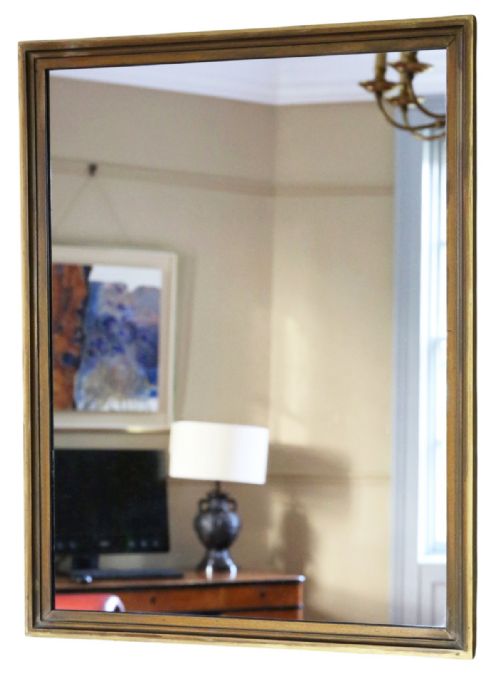 ANTIQUE C1910 GILT OVERMANTLE MIRROR FINE QUALITY - ADDITIONAL PHOTO 1