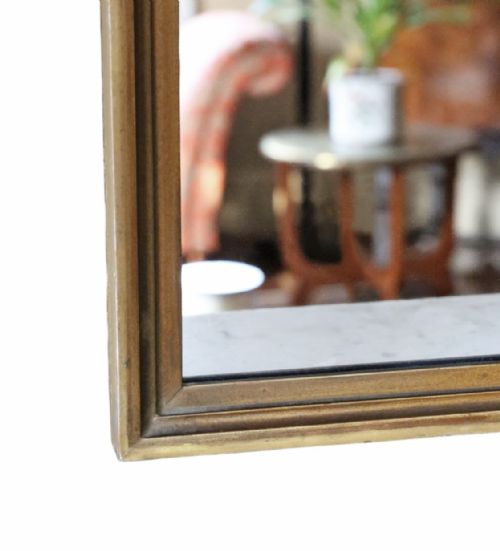 ANTIQUE C1910 GILT OVERMANTLE MIRROR FINE QUALITY - ADDITIONAL PHOTO 5