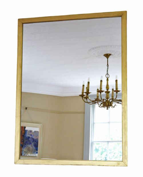 fig 1. Antique Early 20th Century Gilt Overmantle Mirror – Fine Quality