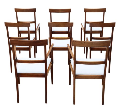 ANTIQUE C1905 FINE QUALITY SET OF 8 6 2 EDWARDIAN DINING CHAIRS - ADDITIONAL PHOTO 3