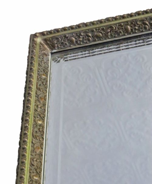 ANTIQUE C1910 GILT FULLLENGTH FLOOR WALL DRESSING MIRROR FINE QUALITY - ADDITIONAL PHOTO 2