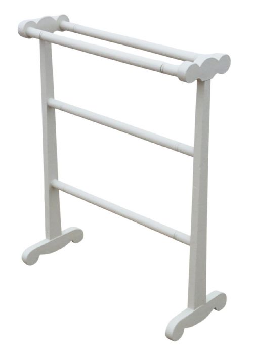 fig 1. Antique c.1920 Painted Towel Rail Stand – Fine Quality