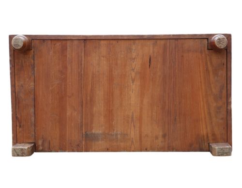 ANTIQUE C1900 LARGE PITCH PINE WELLINGTON CHEST OF 7 DRAWERS FINE QUALITY - ADDITIONAL PHOTO 6