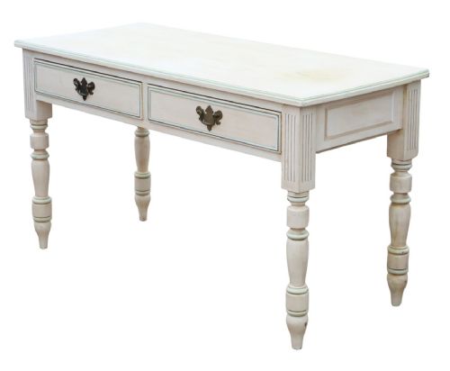 ANTIQUE C1925 PAINTED WRITING KITCHEN TABLE WITH DRAWERS QUALITY - ADDITIONAL PHOTO 3