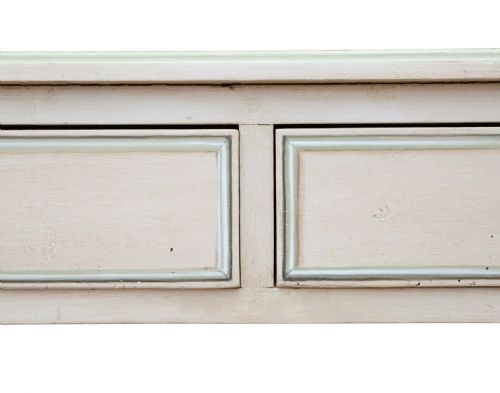 ANTIQUE C1925 PAINTED WRITING KITCHEN TABLE WITH DRAWERS QUALITY - ADDITIONAL PHOTO 5