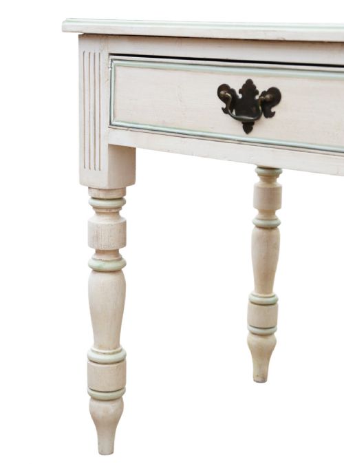 ANTIQUE C1925 PAINTED WRITING KITCHEN TABLE WITH DRAWERS QUALITY - ADDITIONAL PHOTO 9