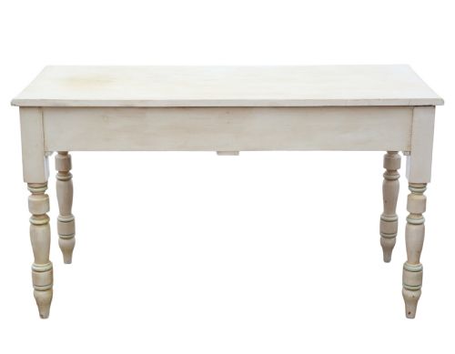 ANTIQUE C1925 PAINTED WRITING KITCHEN TABLE WITH DRAWERS QUALITY - ADDITIONAL PHOTO 12
