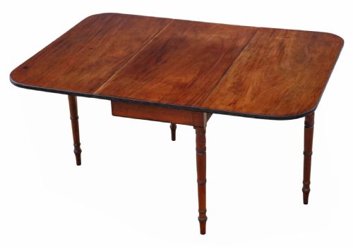 ANTIQUE GEORGIAN C1800 EARLY 19TH CENTURY MAHOGANY GATELEG DINING TABLE QUALITY