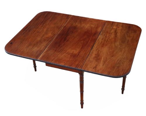 ANTIQUE GEORGIAN C1800 EARLY 19TH CENTURY MAHOGANY GATELEG DINING TABLE QUALITY - ADDITIONAL PHOTO 1