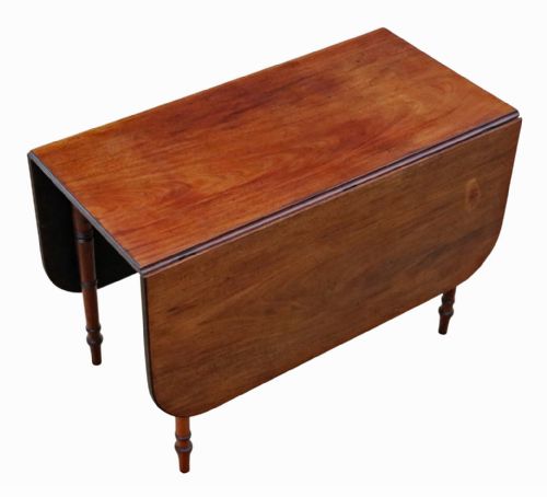 ANTIQUE GEORGIAN C1800 EARLY 19TH CENTURY MAHOGANY GATELEG DINING TABLE QUALITY - ADDITIONAL PHOTO 3