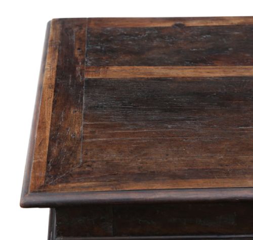 ANTIQUE LARGE 18TH CENTURY EUROPEAN OAK COFFER FINE QUALITY - ADDITIONAL PHOTO 5