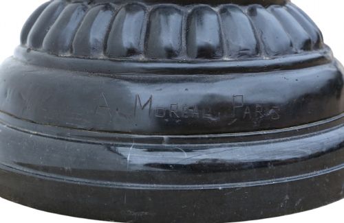 ANTIQUE LARGE QUALITY FRENCH MIXED METAL BRONZE PEDESTAL PLINTH JARDINIERE TORCHIERE C1900 SIGNED A MOREAU PARIS - ADDITIONAL PHOTO 6
