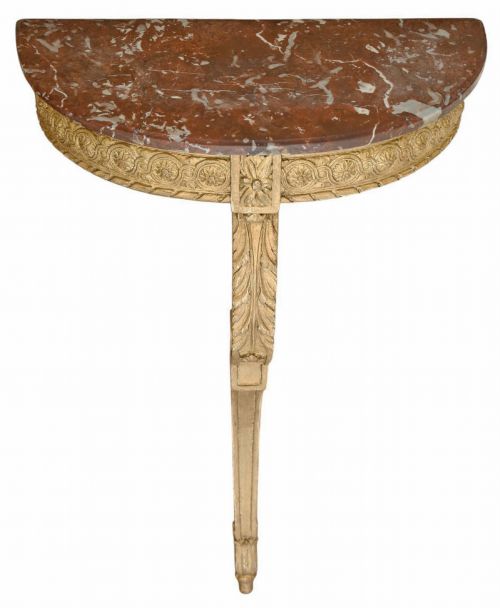 ANTIQUE C1900 CENTURY SMALL GILT AND MARBLE HALL CONSOLE TABLE FINE QUALITY