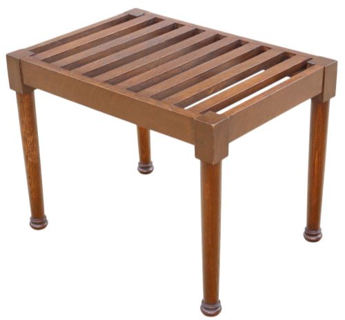 Antique C1920 Mahogany Luggage Stand - Quality Rack
