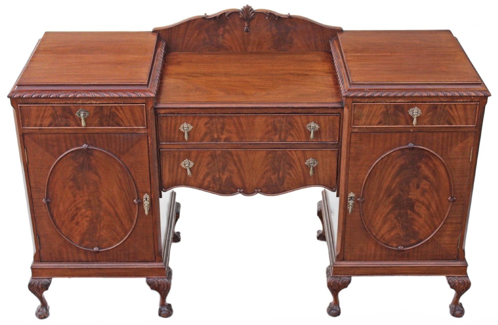 Georgian Revival mahogany chiffonier sideboard