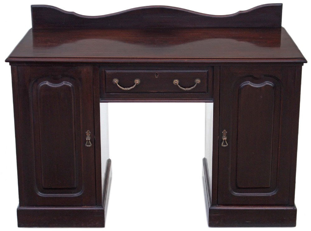 Late Victorian mahogany desk or dressing table