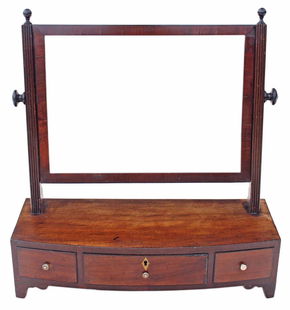 Georgian mahogany dressing table swing mirror