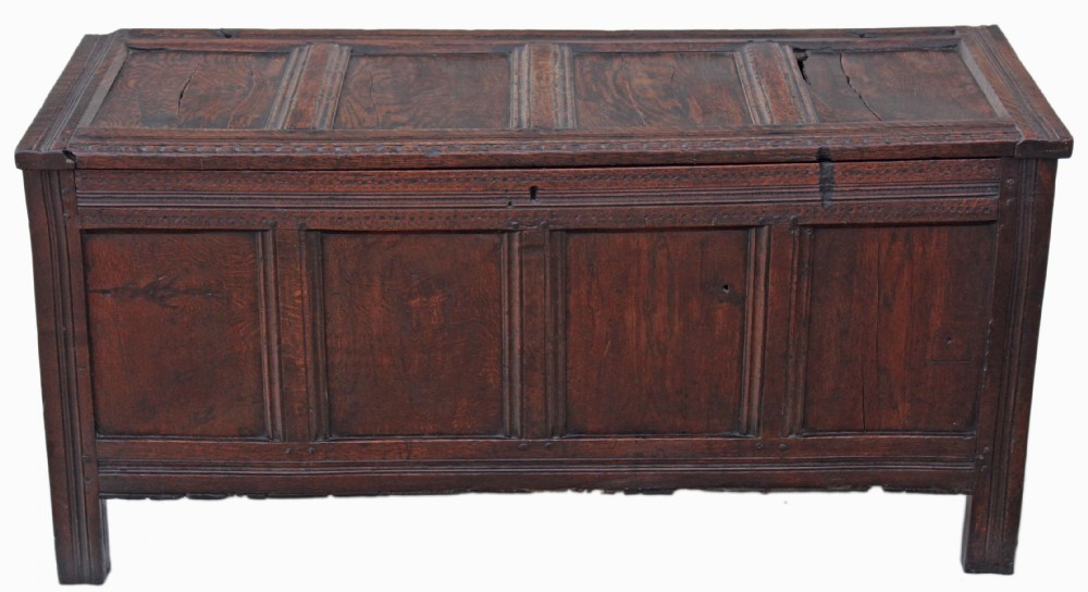 Georgian oak mule chest coffer ottoman