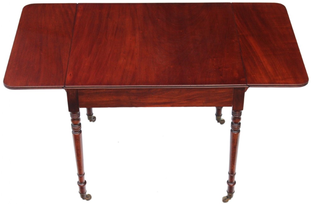 Georgian mahogany folding sofa pembroke table