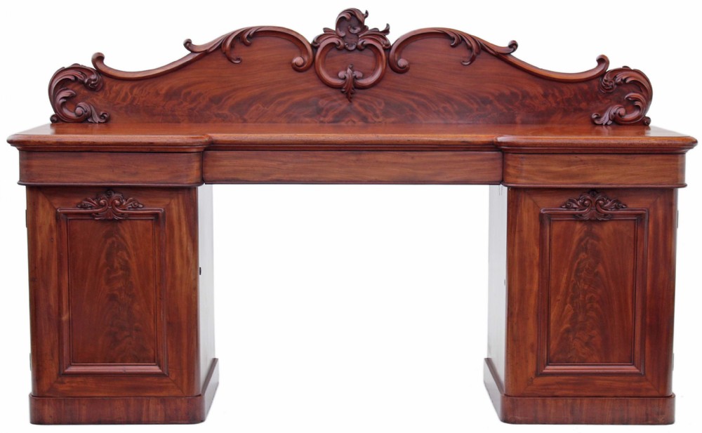 Victorian flame mahogany sideboard chiffonier