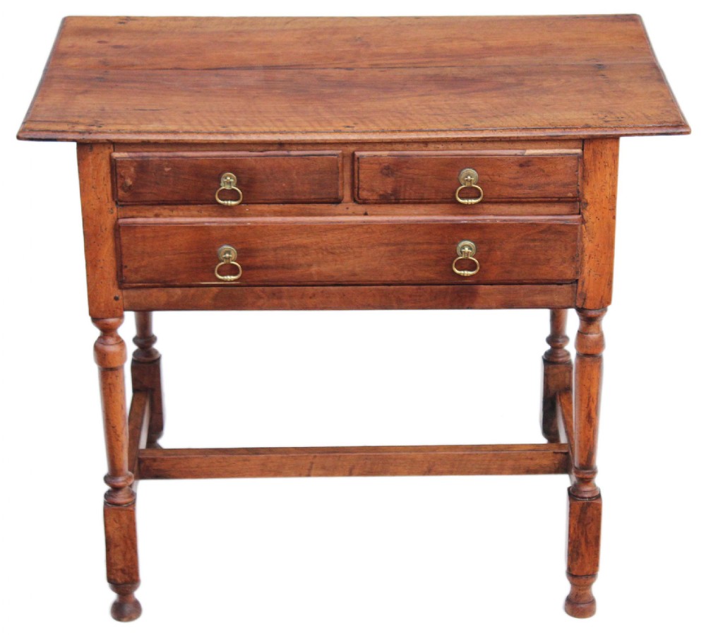 Georgian fruitwood walnut lowboy table