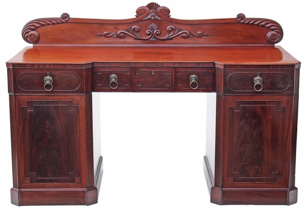 Regency flame mahogany sideboard chiffonier