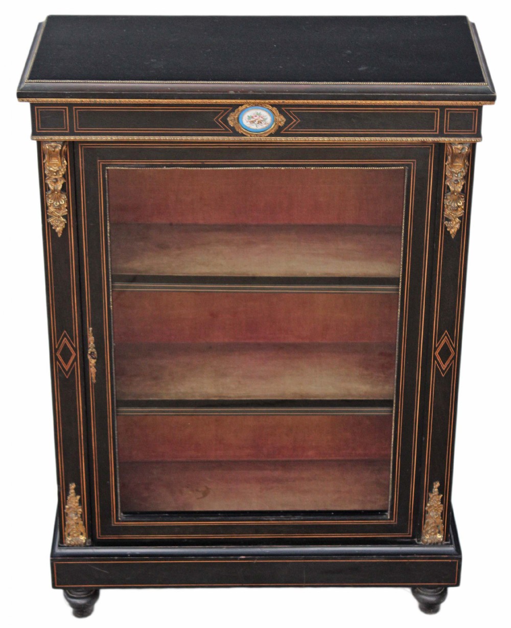 Victorian aesthetic glazed pier display cabinet