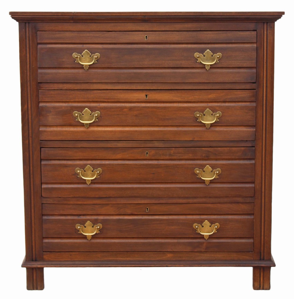 Edwardian walnut chest of drawers