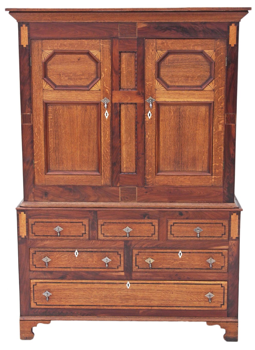 Georgian oak hall press housekeepers wardrobe