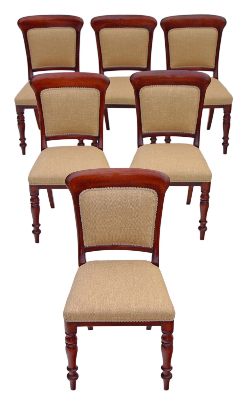 Set of 6 Victorian mahogany dining chairs