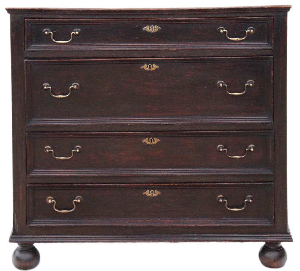 Georgian oak chest of drawers