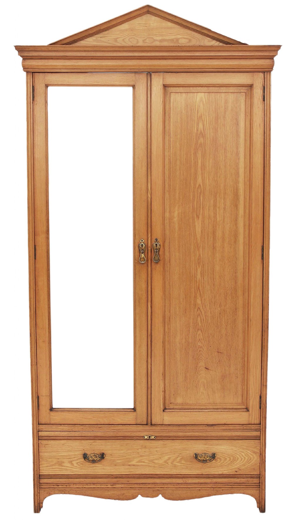Gothic Victorian ash wardrobe armoire