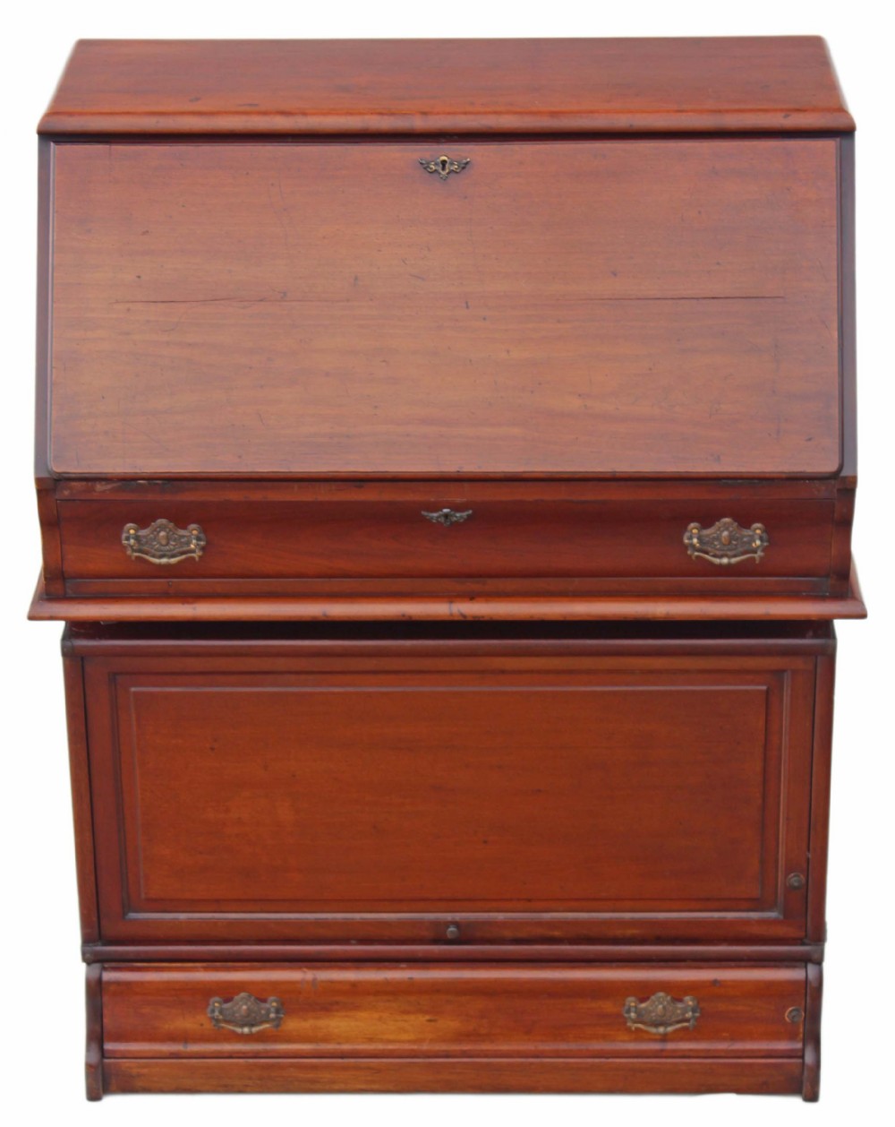Mahogany Globe Wernicke bureau bookcase desk
