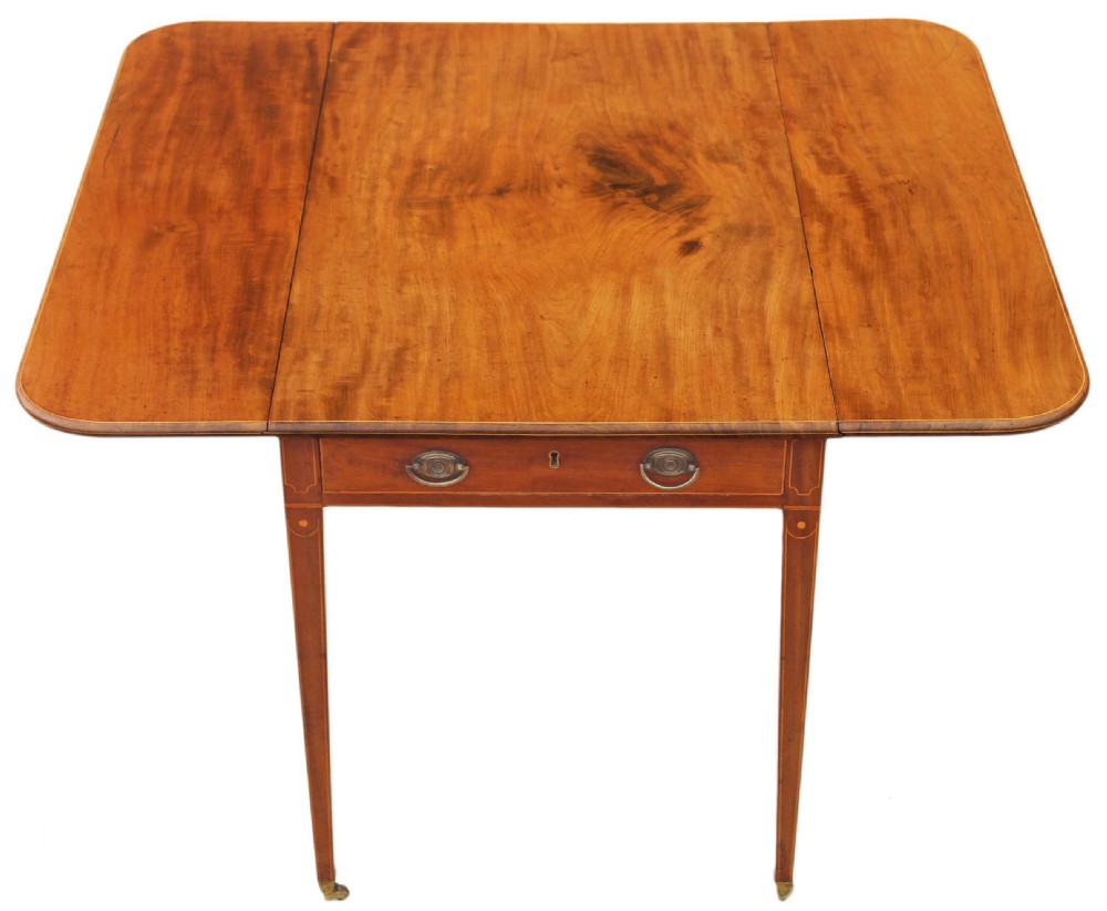 Georgian mahogany Pembroke supper side table