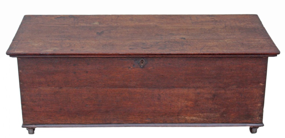 Georgian oak mule chest coffer blanket box