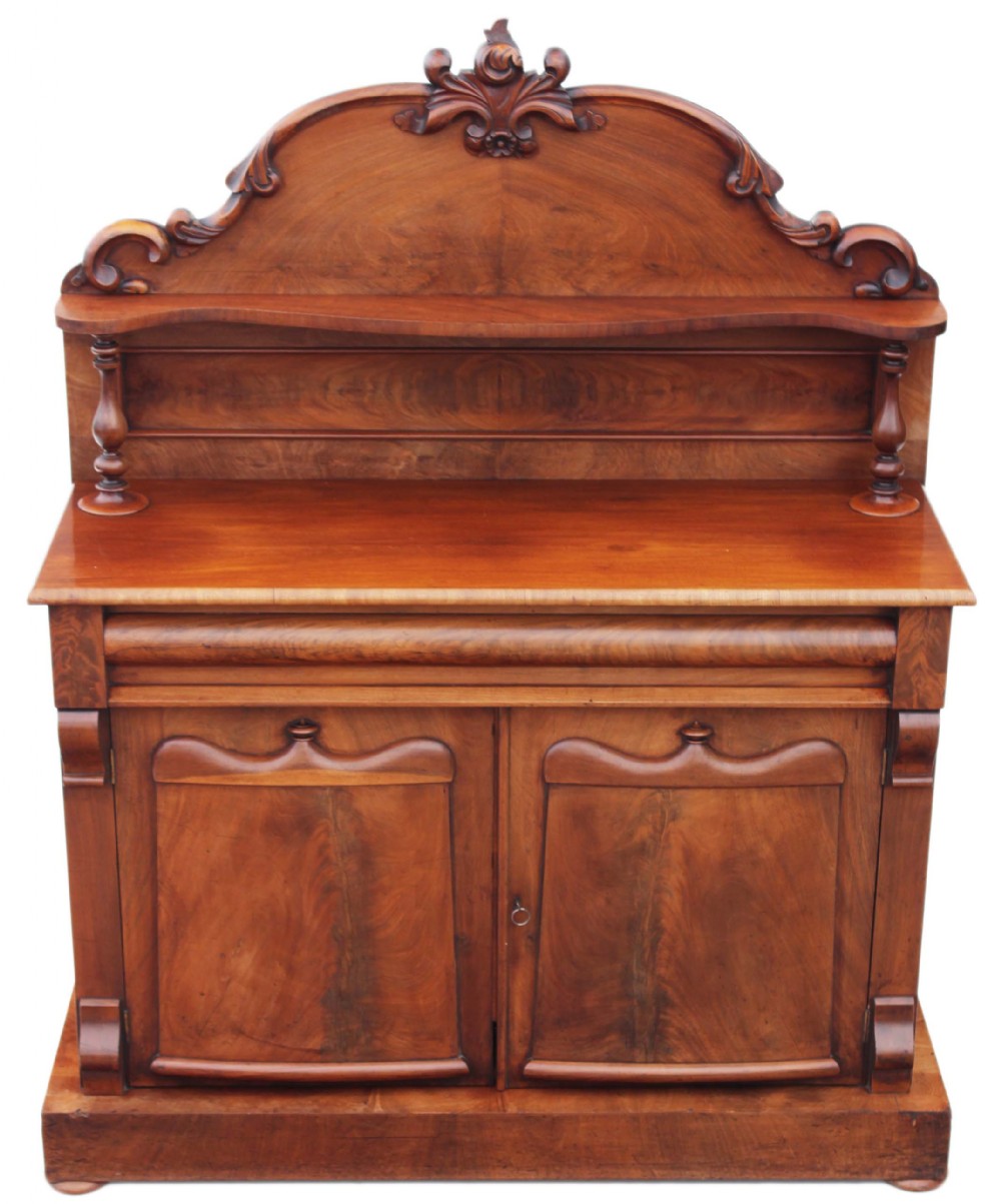 Victorian flame mahogany sideboard chiffonier dresser