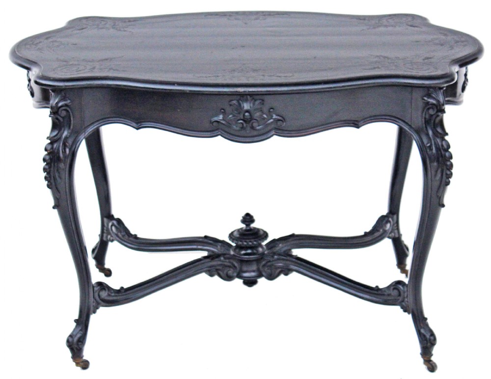 Victorian serpentine side table