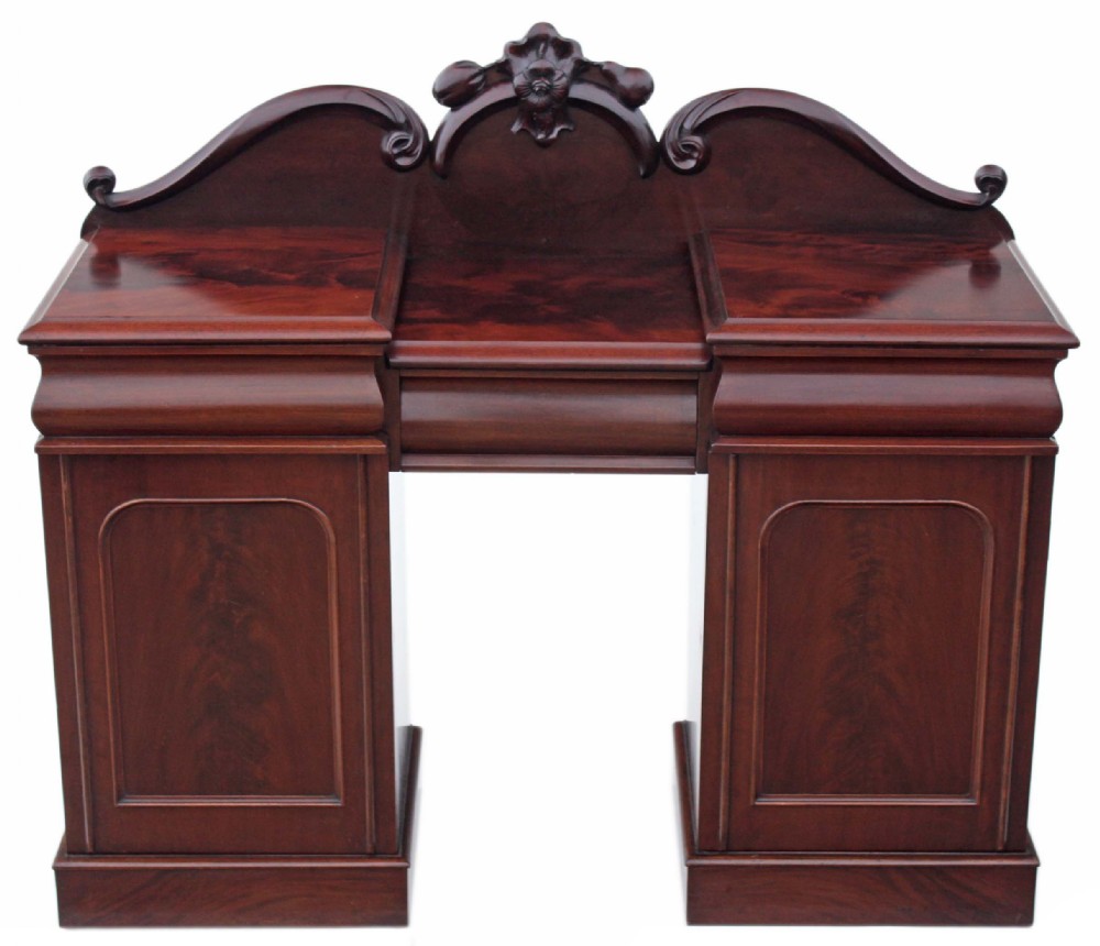 Victorian flame mahogany sideboard chiffonier