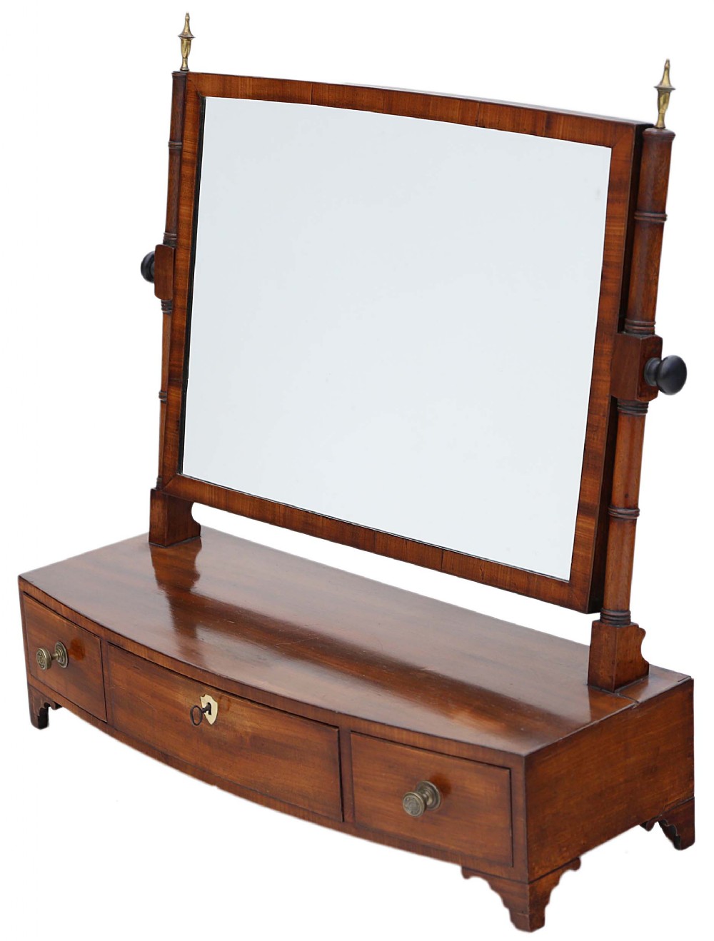 Georgian mahogany dressing table swing mirror