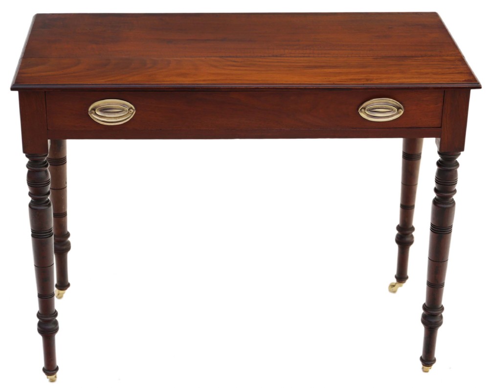 Victorian walnut side writing table desk 
