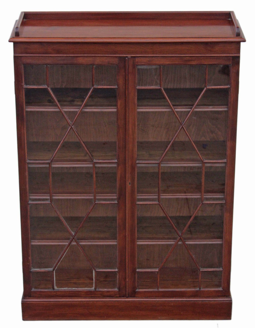 Mahogany astral glazed bookcase display cabinet