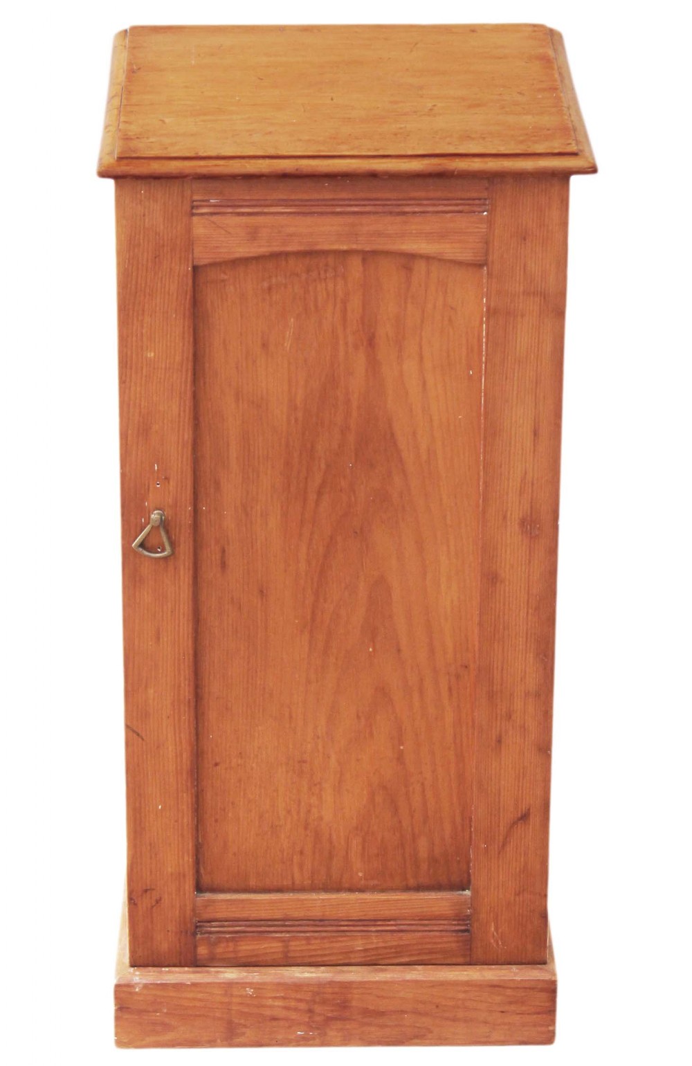 Victorian pine bedside table cabinet J. Shoolbred