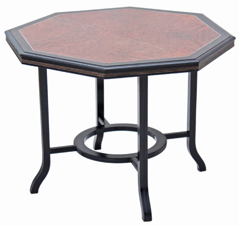 Victorian Aesthetic burr walnut centre table