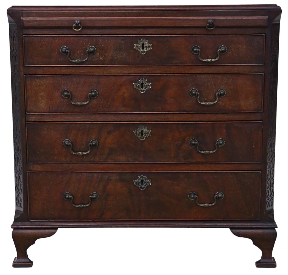 Small C1910 mahogany chest of drawers