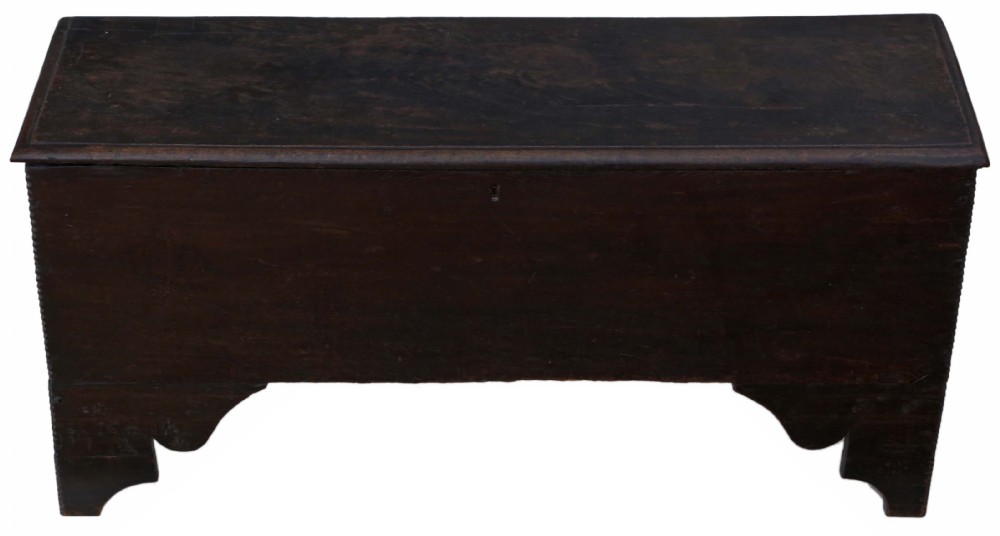 Georgian oak mule chest coffer blanket box coffee table