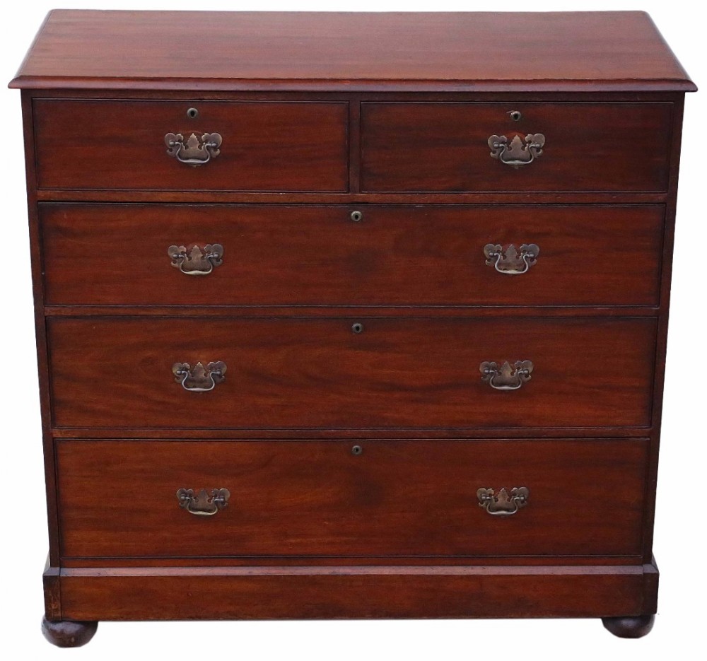 Victorian 19C mahogany chest of drawers