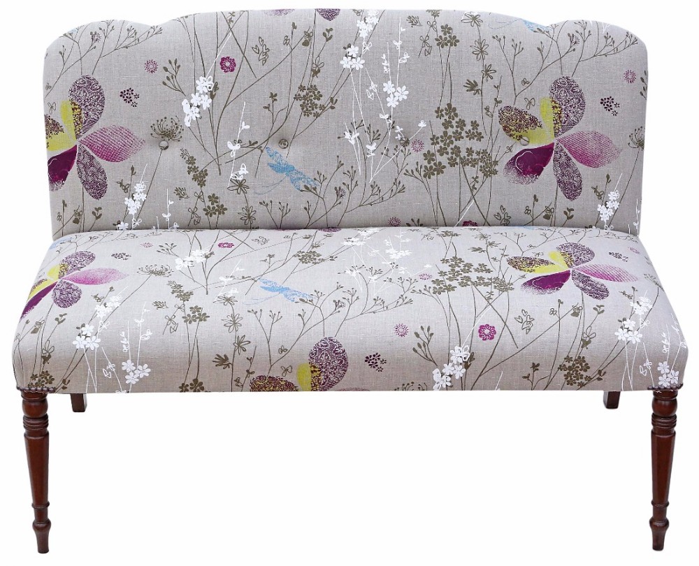 Small sofa window seat Victorian mahogany