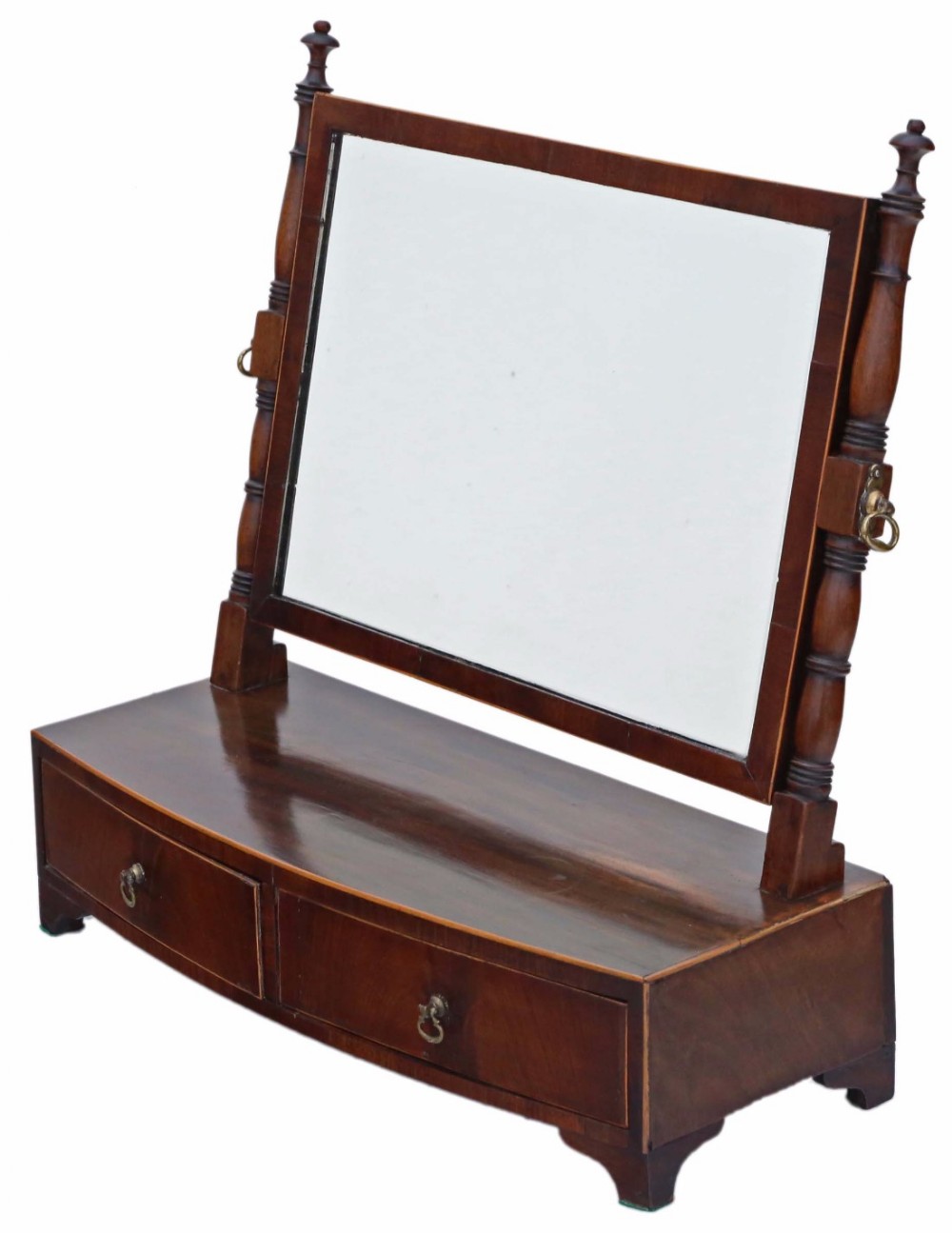 Georgian mahogany dressing table swing toilet mirror