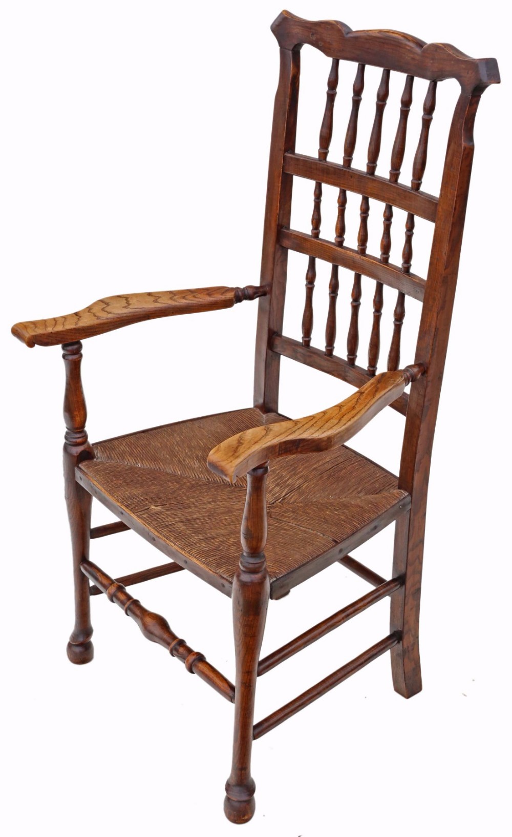 19th Century ash elm armchair chair hall side dining carver